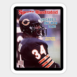 Walter Payton Sports Illustrated Sticker
